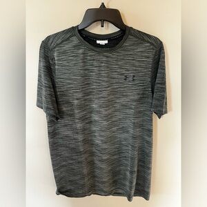 Under Armour Men's Black/Green Performance Shirt
